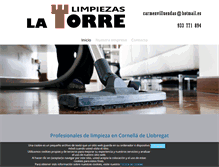 Tablet Screenshot of limpiezaslatorre.net